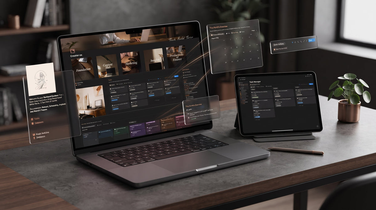 Creator OS Notion content planning dashboard